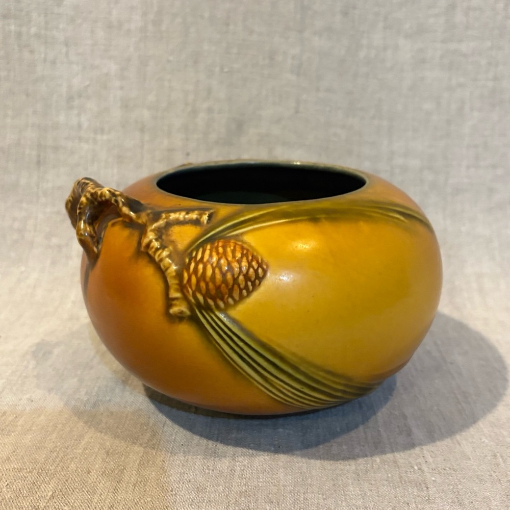 Vintage ROSEVILLE Pottery “ Pinecone “ Planter